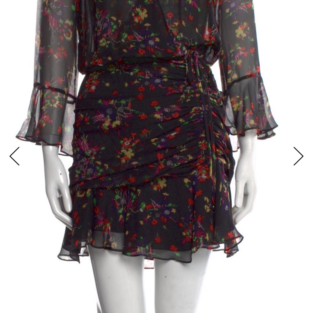 Veronica Beard Black floral knee length Dress